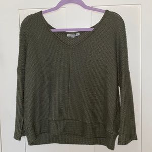 Green Envelope Sweater